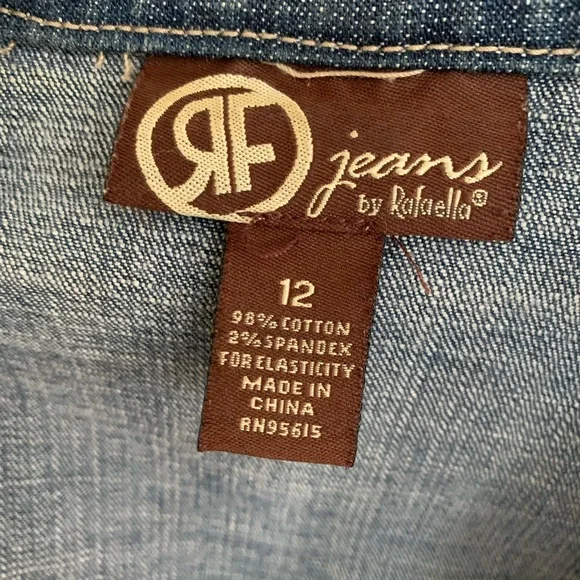 Rafaella Classic Blue Jean Denim Jacket - Picture 3 of 3